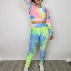 Women's Tie Dye 2 Piece Set Activewear 🍑